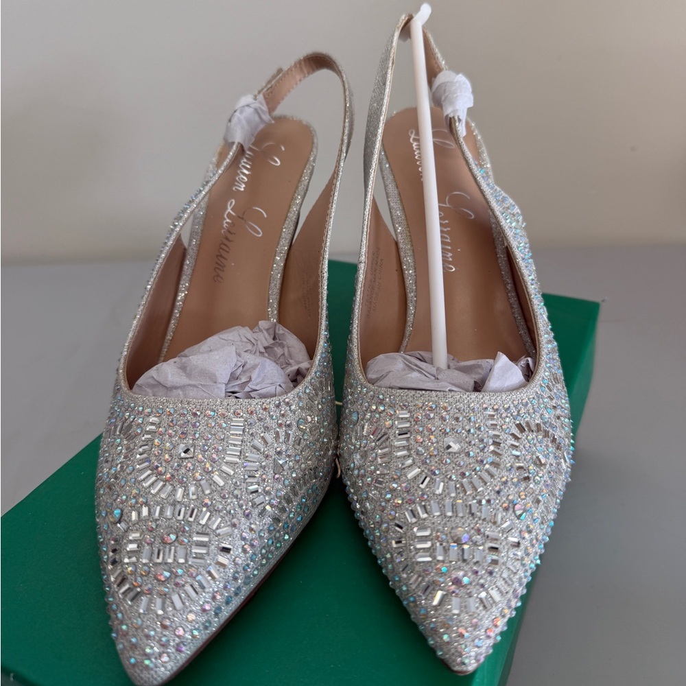 Lauren Lorraine Rachel Silver Heel Size 9 - Picture 4 of 7